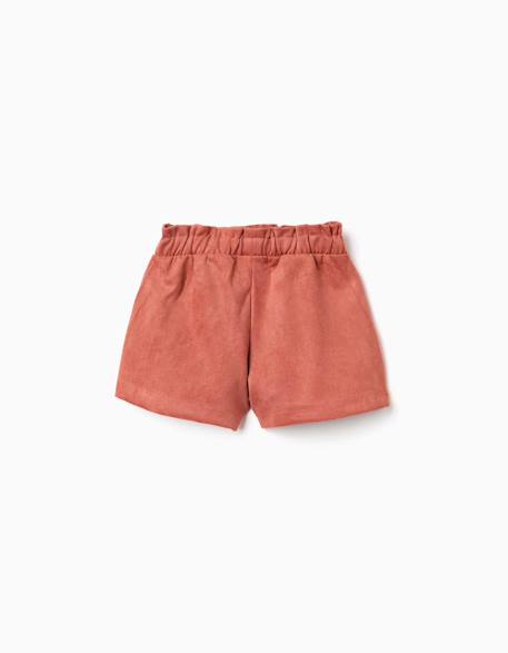 Short en maille interlock avec ceinture intégrée Marrón 2 - vertbaudet enfant 