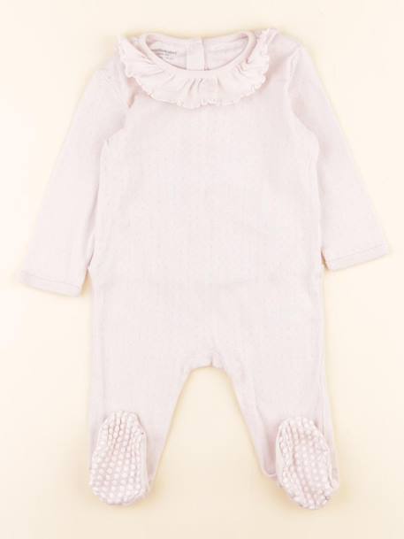 Pyjama coton - 12 mois Rose 1 - vertbaudet enfant 