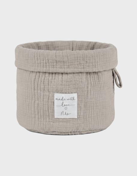 Panier de rangement nomade coton bio Beige 4 - vertbaudet enfant 