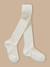 Collants à côtes fille Blanc+Chocolat+Marine+Rose doux+Taupe+Vert anglais 3 - vertbaudet enfant 