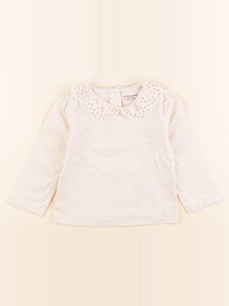 Tee-shirt - 12 mois Beige 1 - vertbaudet enfant 
