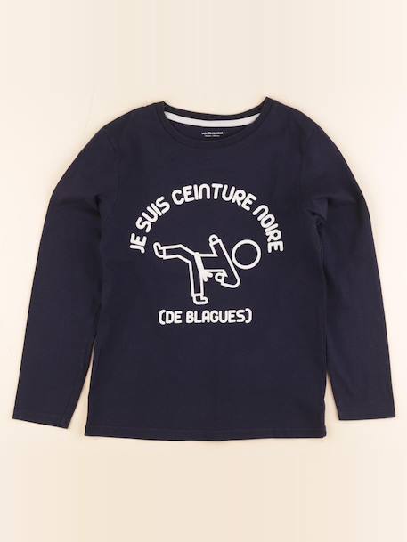Tee-shirt - 10 ans Bleu 1 - vertbaudet enfant 