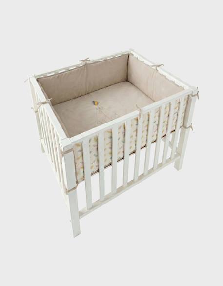 Fond de parc matelas réversible 75x95cm - plumes de lune Beige 1 - vertbaudet enfant 