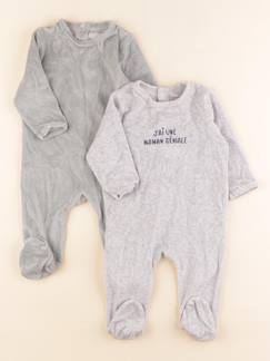 Seconde main-Garçon-Pyjama, surpyjama, dors-bien-Pyjama velours - 6 mois