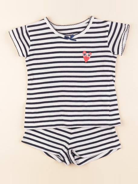 Pyjama coton - 3 ans Blanc, bleu 1 - vertbaudet enfant 