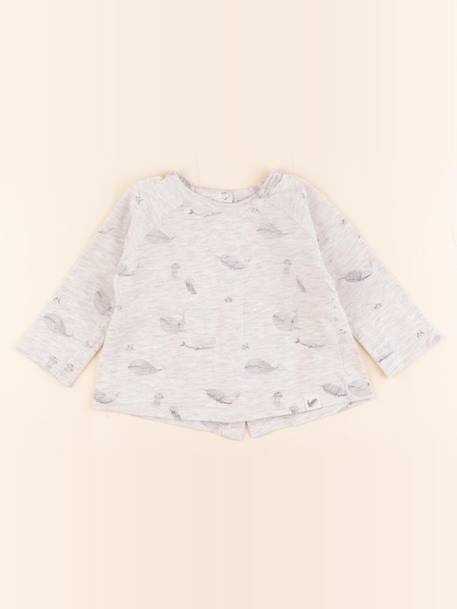 Tee-shirt - 6 mois Gris 1 - vertbaudet enfant 
