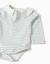 Body en coton à manches longues à rayures Blanc 3 - vertbaudet enfant 