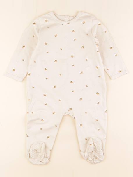Pyjama coton - 12 mois Beige 1 - vertbaudet enfant 