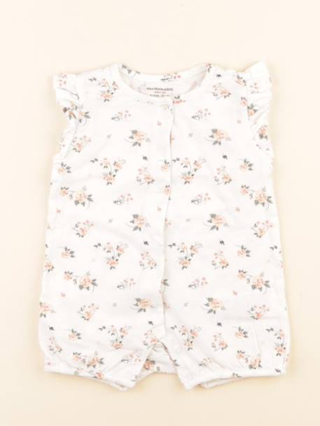 Pyjama coton - 6 mois Blanc 1 - vertbaudet enfant 
