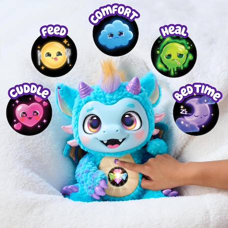 Little live pets my magical dragon - skye, peluche interactive Bleu 3 - vertbaudet enfant 