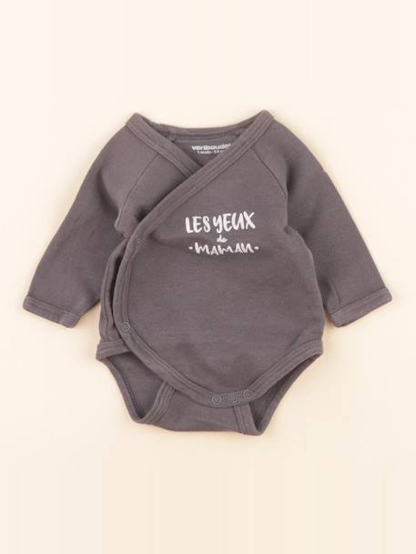 Body - 1 mois Gris 1 - vertbaudet enfant 