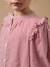 Chemise rayée volantée fille Rayure cerise 3 - vertbaudet enfant 