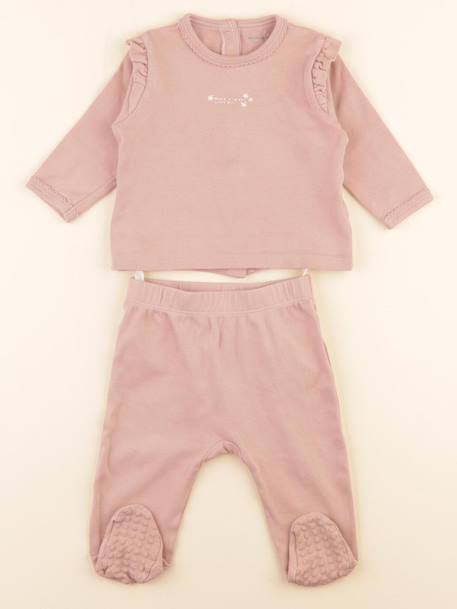 Pyjama coton - 9 mois Rose 1 - vertbaudet enfant 