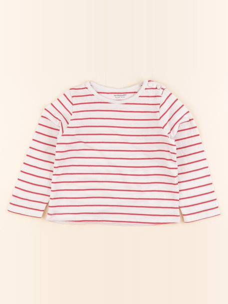 Tee-shirt - 18 mois Blanc, rouge 1 - vertbaudet enfant 