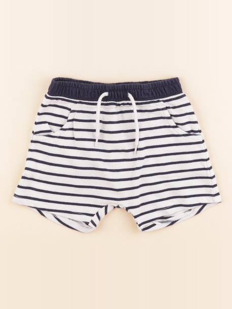 Short - 24 mois Blanc, bleu 1 - vertbaudet enfant 