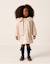 Veste matelassée en sherpa avec maxi col Blanc 1 - vertbaudet enfant 