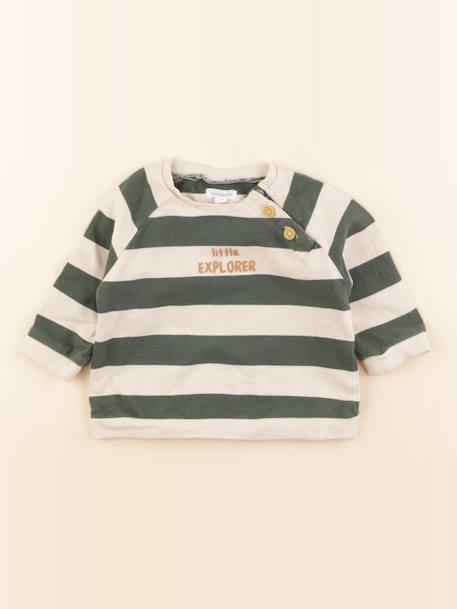 Sweat - 9 mois Vert 1 - vertbaudet enfant 
