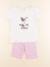 Pyjama coton - 4 ans Blanc, rose 1 - vertbaudet enfant 