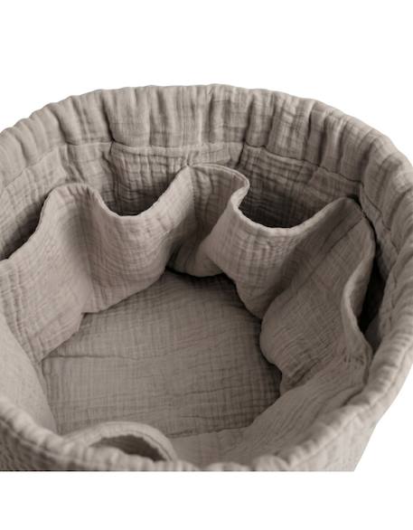 Panier de rangement nomade coton bio Beige 5 - vertbaudet enfant 