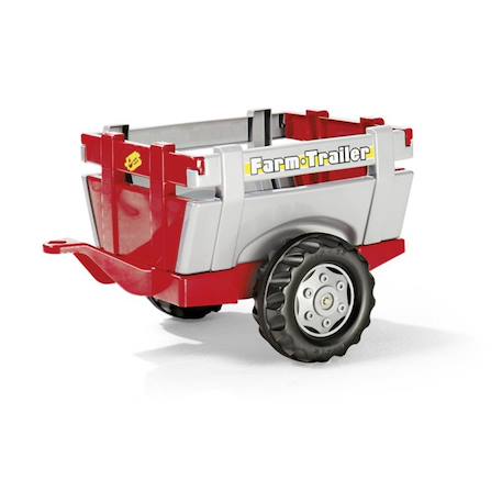 Remorque farm trailer rouge et argent Rouge et argent 2 - vertbaudet enfant 