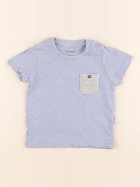 Tee-shirt - 12 mois Bleu 1 - vertbaudet enfant 