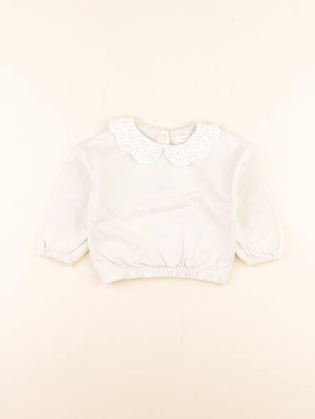 Sweat - 18 mois Blanc 1 - vertbaudet enfant 