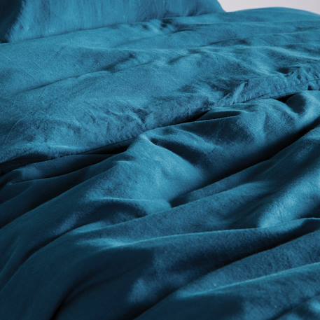 Housse de couette 1 personne pur coton bio Blanc+Bleu nuit+Ecru+Eucalyptus+Gris clair+Gris tourterelle+Rose nude+Terracotta 9 - vertbaudet enfant 