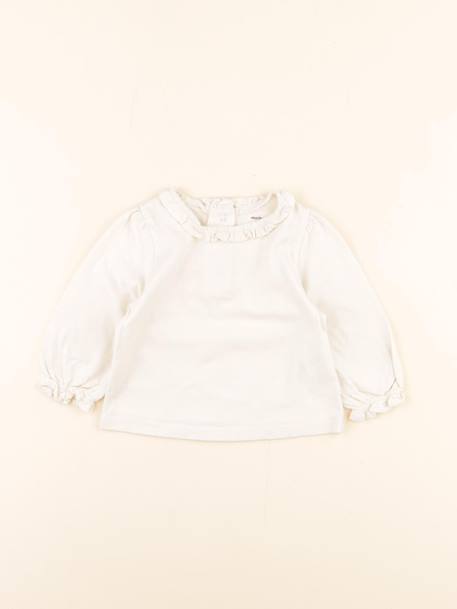 Tee-shirt - 9 mois Blanc 1 - vertbaudet enfant 