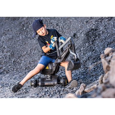 Rollydigger pelleteuse volvo ew160 Noir et jaune 3 - vertbaudet enfant 