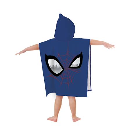Cape de bain imprimée 100% coton, spiderman hero eyes Bleu 5 - vertbaudet enfant 