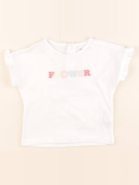 Tee-shirt - 9 mois Blanc 1 - vertbaudet enfant 