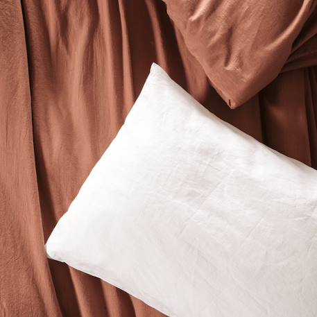 Housse de couette 1 personne pur coton bio Blanc+Bleu nuit+Ecru+Eucalyptus+Gris clair+Gris tourterelle+Rose nude+Terracotta 48 - vertbaudet enfant 