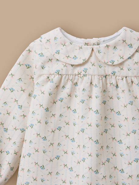 Blouse en velours imprimée bébé Imprimé camilla 2 - vertbaudet enfant 