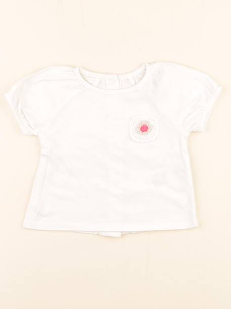 Tee-shirt - 6 mois Blanc 1 - vertbaudet enfant 