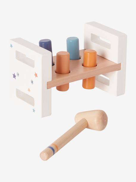 Banc à marteler en bois FSC® multicolore 3 - vertbaudet enfant 