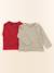 Lot de 2 tee-shirts - 6 mois Rouge, vert 1 - vertbaudet enfant 