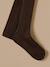 Collants à côtes fille Blanc+Chocolat+Marine+Rose doux+Taupe+Vert anglais 5 - vertbaudet enfant 