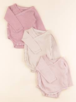 Seconde main-Fille-Lot de 3 bodies en coton - 3 mois
