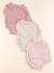 Lot de 3 bodies en coton - 3 mois Beige, rose 1 - vertbaudet enfant 