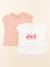 Lot de 2 tee-shirts - 12 mois Blanc 1 - vertbaudet enfant 