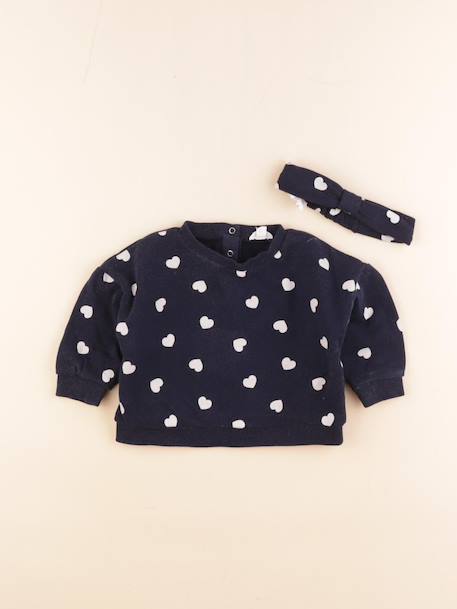 Sweat - 12 mois Bleu 1 - vertbaudet enfant 