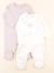 Lot de 2 pyjamas coton - 6 mois Blanc, violet 1 - vertbaudet enfant 