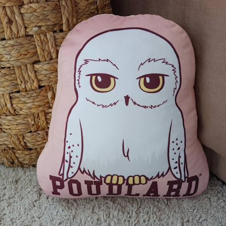 Coussin forme imprimé 100% polyester, harry potter hedwige Rose 3 - vertbaudet enfant 