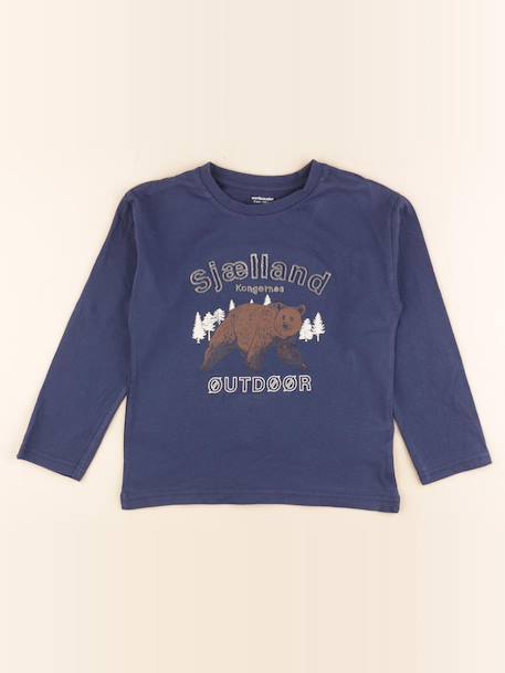 Tee-shirt - 8 ans Bleu 1 - vertbaudet enfant 
