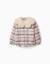 Blouson à carreaux avec col et doublure en sherpa Blanc 2 - vertbaudet enfant 