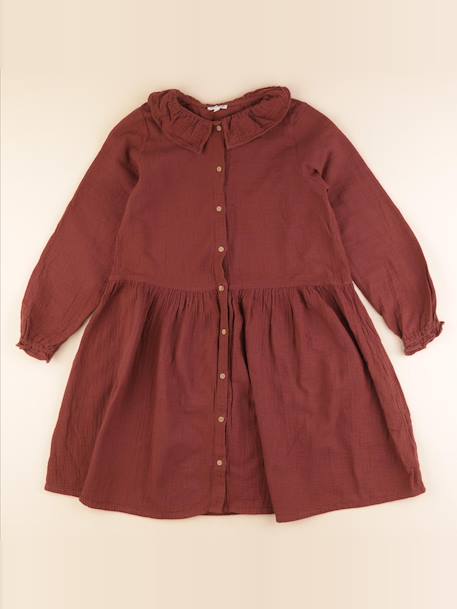 Robe - 12 ans Marron 1 - vertbaudet enfant 