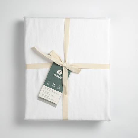 Housse de couette 1 personne pur coton bio Blanc+Bleu nuit+Ecru+Eucalyptus+Gris clair+Gris tourterelle+Rose nude+Terracotta 6 - vertbaudet enfant 
