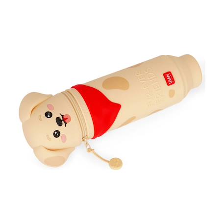 Trousse 2 en 1 en silicone golden fur-ever friends - kawaii Beige 3 - vertbaudet enfant 
