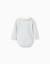 Body en coton à manches longues à rayures Blanc 2 - vertbaudet enfant 
