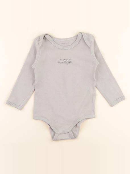 Body - 24 mois Gris 1 - vertbaudet enfant 